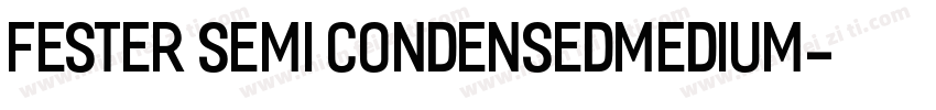 Fester Semi condensedMedium字体转换